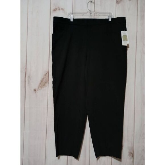 Alfred Dunner‎ Pants Ladies 22W Black Allure Slimming Modern Fit Stretch - Picture 1 of 7